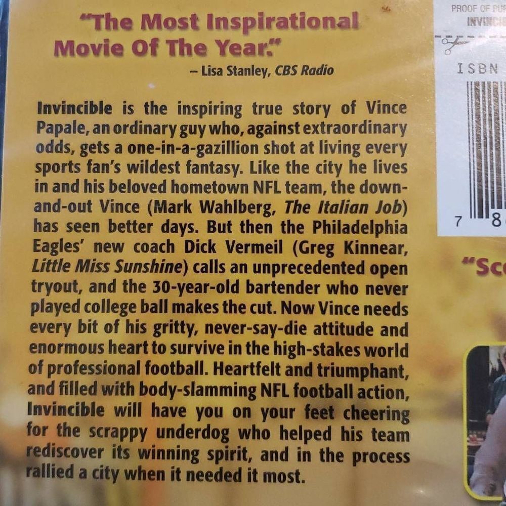 Invincible DVD - Disney - Picture 5 of 5